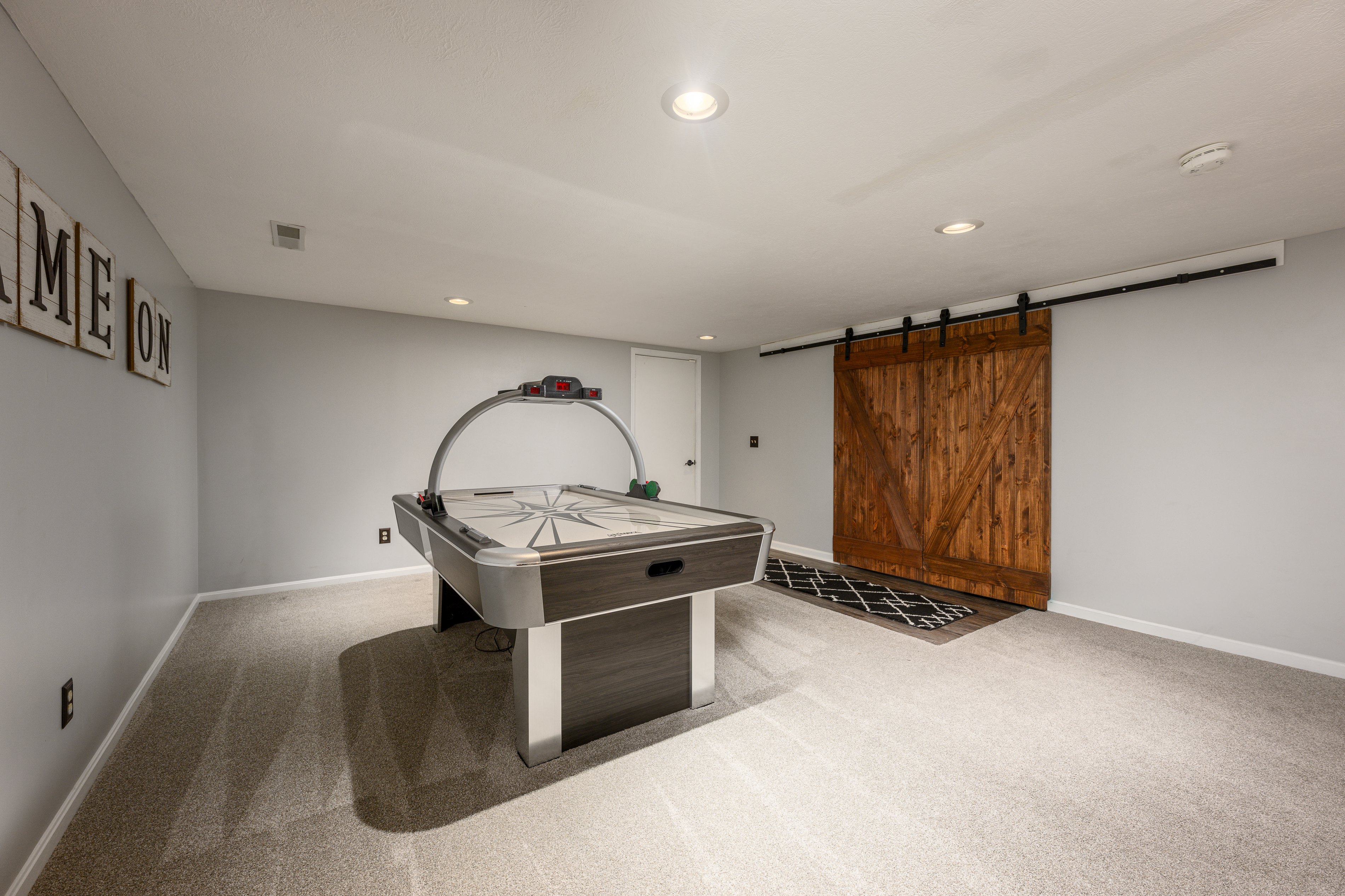 Basement Game Area Garage Exit